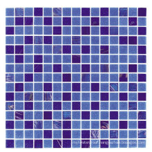 Swimming Pool Blue Purple Mixed Stained Glass Mosaic Tiles Pieces